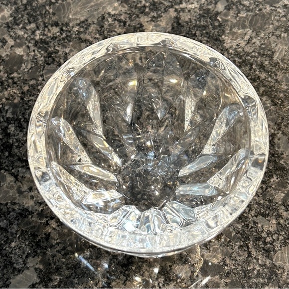 Vintage KOSTA BODA Round bowl Opus Lead crystal Sweden Leaf pattern Signed Kosta - Picture 3 of 7